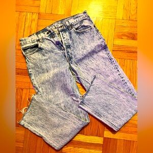 Acid wash vintage 501’s
